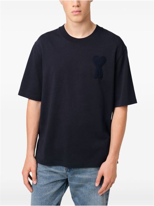 T-shirt in cotone girocollo AMI PARIS | HTS0557264011
